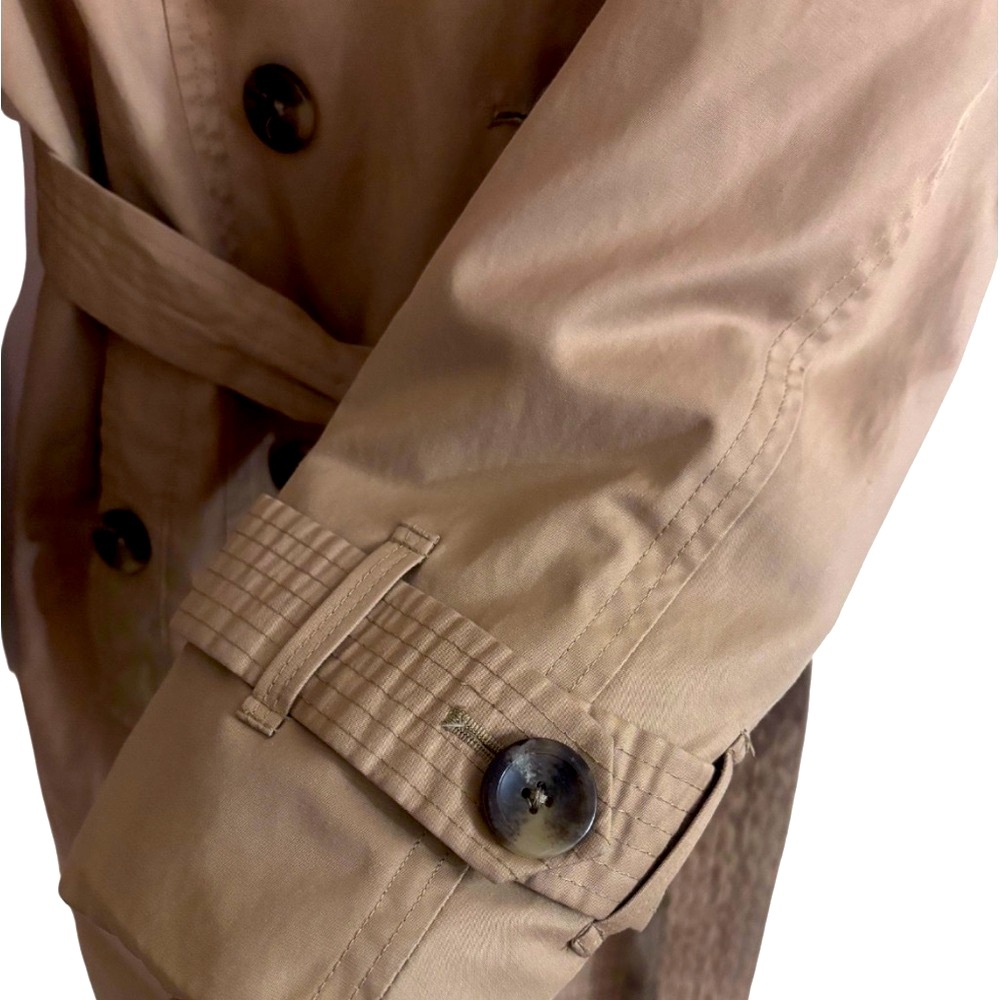 London Fog Tan Double-Breasted Trench Coat - Picture 10 of 13